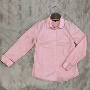 Tommy Hilfiger Light Pink Button-Down Pocket Shirt